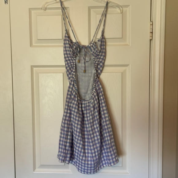 NWT L*Space Anika Dress in Purple Park Slope Gingham, Size M - Picture 7 of 8